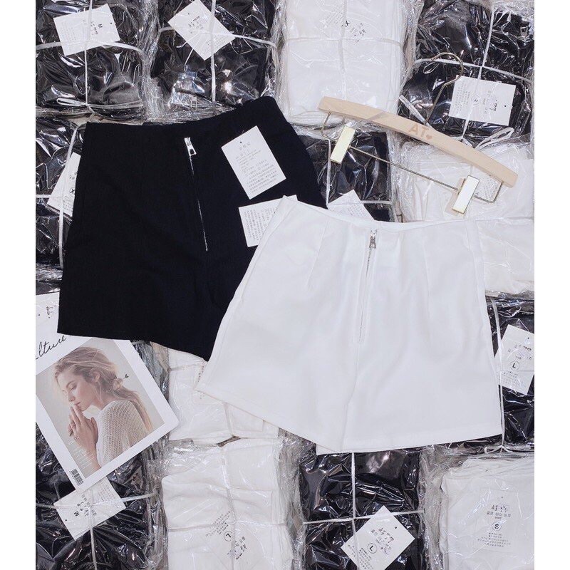 Quần short lưng cao gen bụng, quần đùi khoá trước li bụng, quần short khoá giữa. | BigBuy360 - bigbuy360.vn