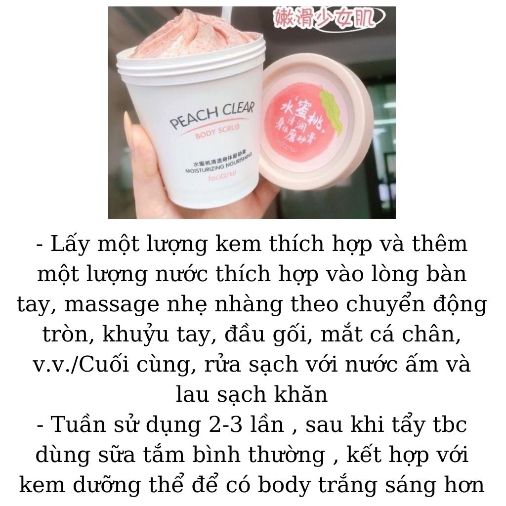 Tẩy Tế Bào Chết Toàn Thân Kem Da Chết Body Đào Heyxi Trắng Đẹp Da Nội Địa Trung Shop 9999