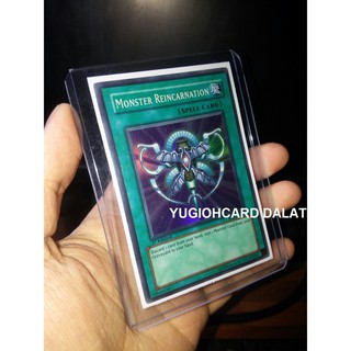 Thẻ bài Yugioh chính hãng Monster Reincarnation  - Super Rare