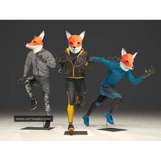 KIT mặt nạ cáo 3D handmade (Fox mask)
