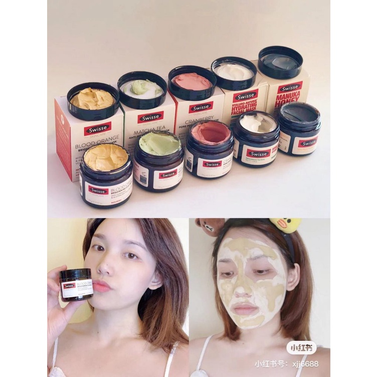 COMBO Detox Da Khỏe Mặt Xinh gồm Nước Diệp Lục Swisse Chlorophyll 500ml &amp; Mặt nạ đất sét Swisse Clay Mask