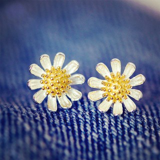 Bông tai Cúc họa mi bạc Ý 925 Daisy Earrings - Florence by T