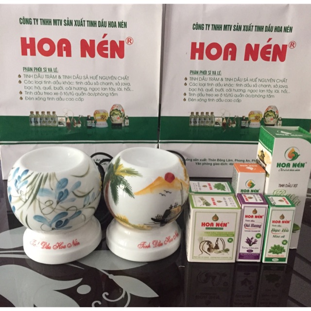 Combo tinh dầu đèn xông
