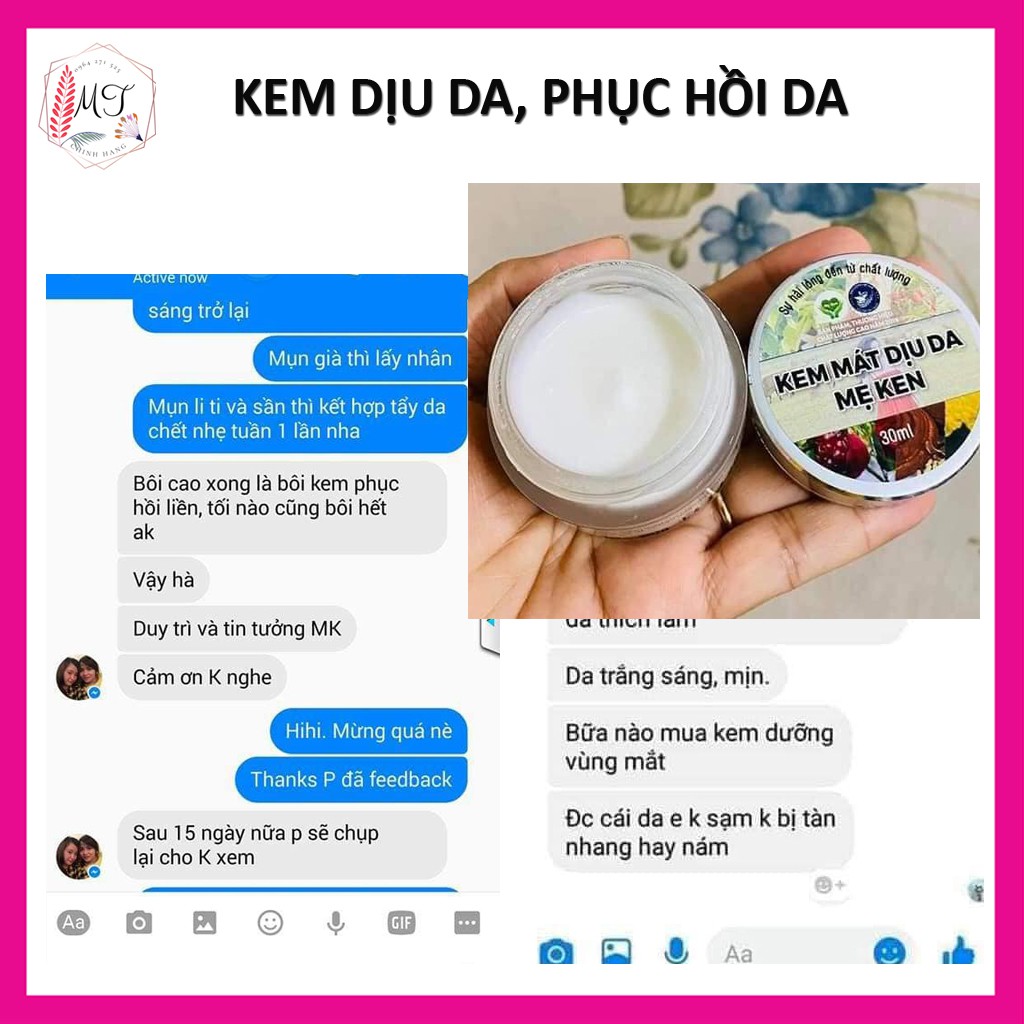 Kem Phục Hồi Da, Mát Dịu Da Mẹ Ken 30ml - Phục Hồi Da Hư Tổn, Da Nhiễm Corticoid Và Dị Ứng Nổi Sần Hiệu Quả