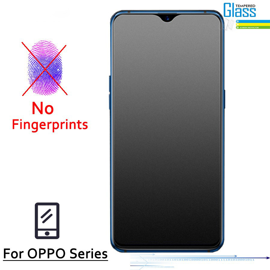 Kính cường lực Nhám Chống Vân Tay AG Siêu phẩm chống bám OPPO A58 A98 A78 A38 A18 A59 A79 A17 A77s A76 A96 A95 A55 A16 A16k A17K A57 A77 A83