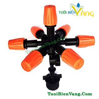 Bộ 5 đầu phun sương 7 hướng cam