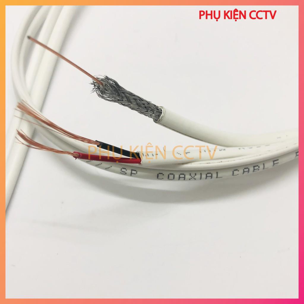 (COMBO) Cáp Đồng Trục liền nguồn DVLINK/TEASUNG/SINO  RG59/CCS + 2CU chuyên dụng cho camera | BigBuy360 - bigbuy360.vn