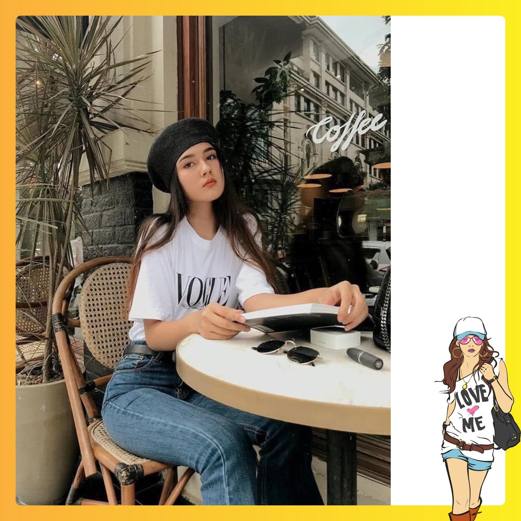 ÁO Phông Nữ ❤️ÁO Thun VOGUE ❤️Dáng rộng-vải cotton-mềm mịn thoáng mát-trẻ trung-cá tính Mã AVG01 | BigBuy360 - bigbuy360.vn