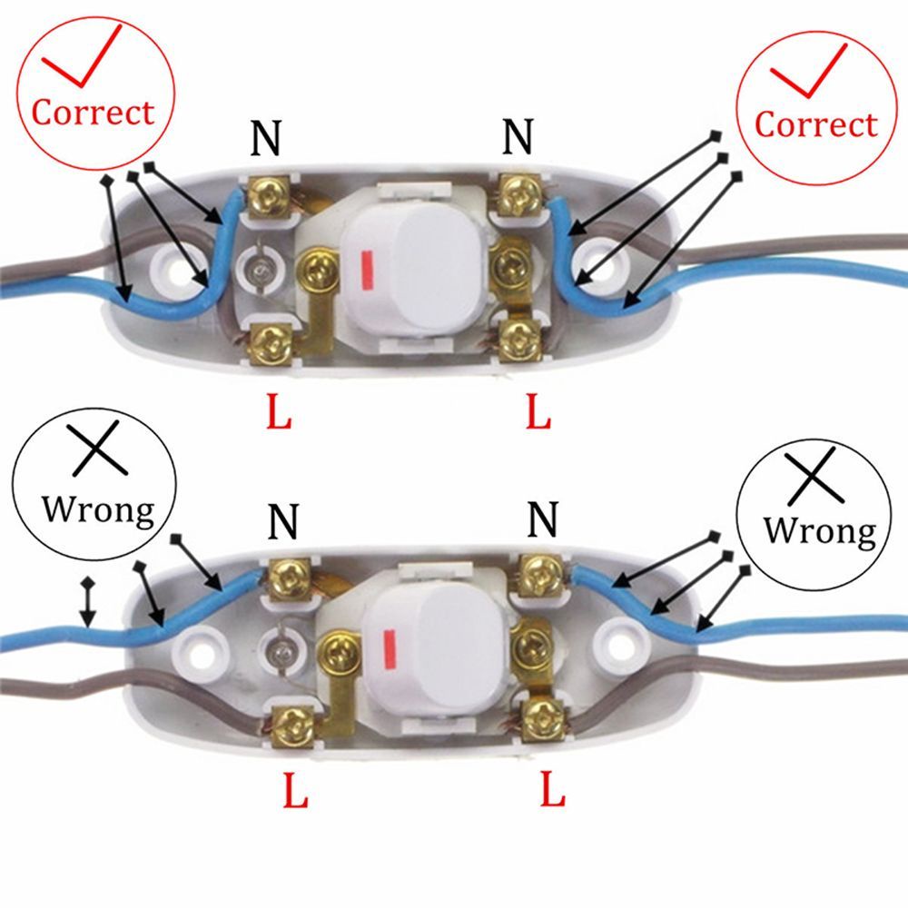 Công Tắc Bật / Tắt Đèn Led 110 250v Màu Trắng / Đen Nhiều Màu