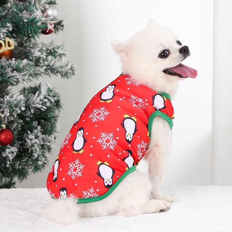 BST NOEL ÁO THUN MỎNG BA LỖ KHÔNG KHÍ NOEL CHO THÚ CƯNG