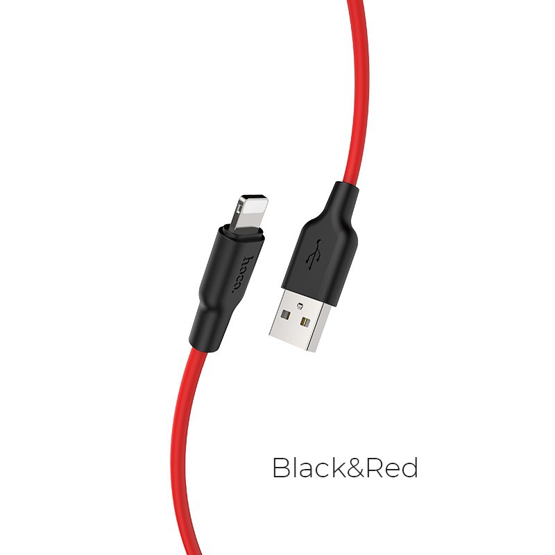 [IP-Micro-TypeC]Cáp Sạc Hoco X21 Plus Dây Silicon Mềm Dẻo Chống Cháy Dài 1M-2M