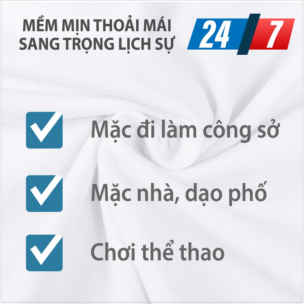 Áo Polo Nam Màu Trơn (Đen / Navy / Trắng) Thể Thao, Đi Làm, Vải Cá Sấu, Áo Thun Có Cổ, Phông Form Vừa Cao Cấp METROFIT