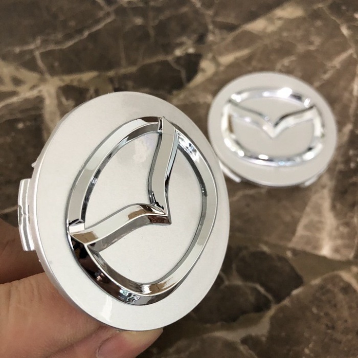 Logo chụp mâm bánh xe hãng MAZDA, đường kính 57mm