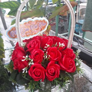 Giỏ hoa sáp thơm