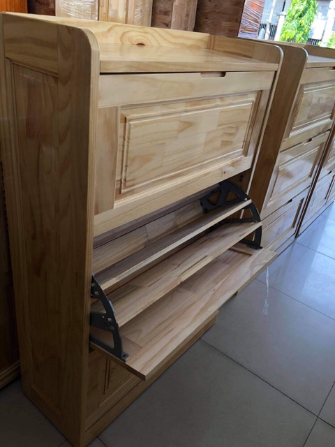 Tủ giày thông minh gỗ tự nhiên