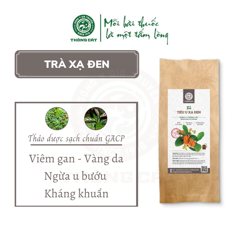 Trà thảo mộc u xạ đen hỗ trợ giảm xơ gan, tiêu u hạch, giải độc gan, ngừa mẩn ngứa và ung thư - Trà túi lọc Thông Cát