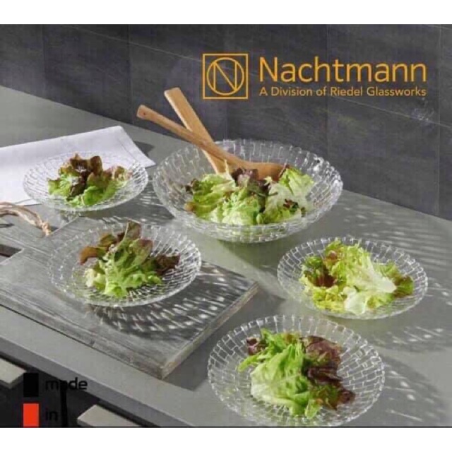 Set 5 đĩa Nachtmann Bossa Nova 98369-0 Schalensatz -  Bộ đĩa pha lê Nachtmann