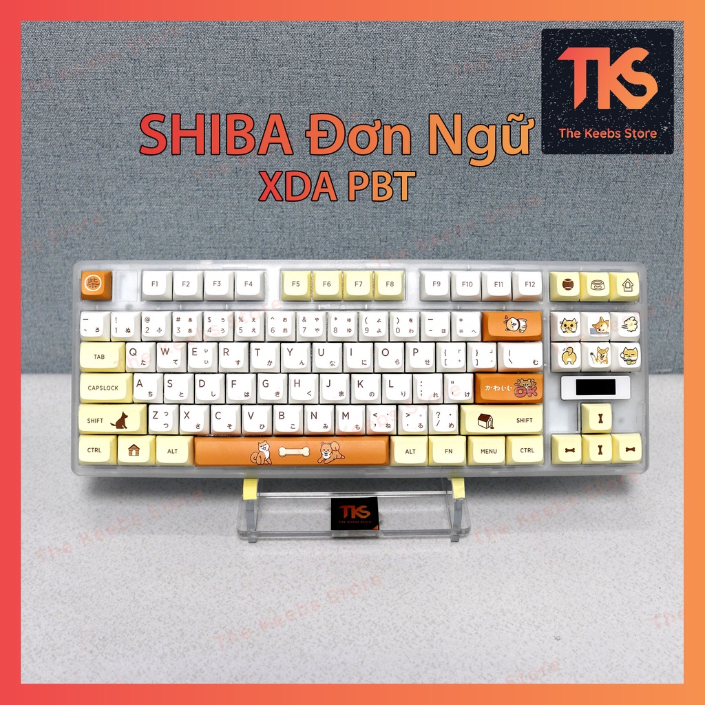 Keycap Shiba Đơn Ngữ | Profile XDA | PBT Dyesub | Nút bàn phím cơ | TKS