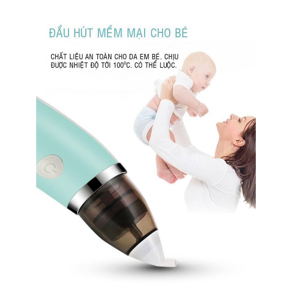 [Mã FMCGSALE24 giảm 8% đơn 500K] MÁY HÚT MŨI ĐIỆN TỬ LITTLE BEES ĐẦU SILICONE MỀM CHO BÉ