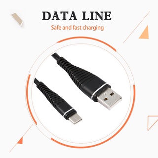 [Cáp sạc] USB-C Type C Cable Coiled Spring Type-C Data Sync Charging Cable
