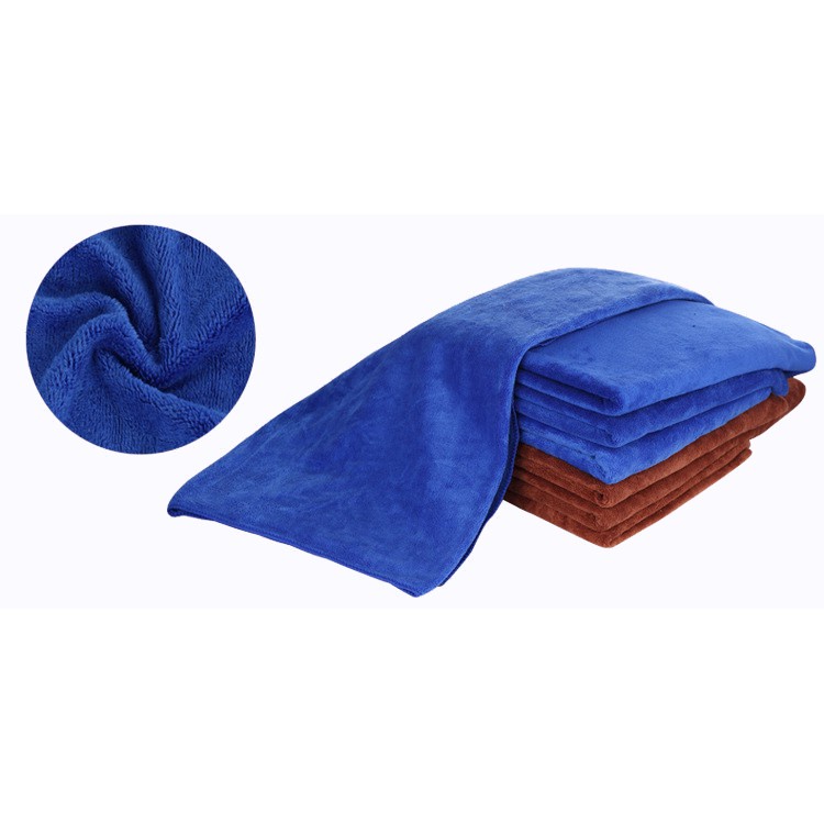 Khăn lau ô tô xe máy đa năng Microfiber không sổ lông siêu thấm hút vệ sinh nhà bếp bàn kính 35x35cm Nhật Bản Mart