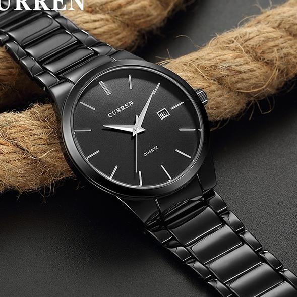 CURREN Đồng Hồ Quartz Chạy Kim Q8633 8106 Chất Liệu Thép Không Gỉ