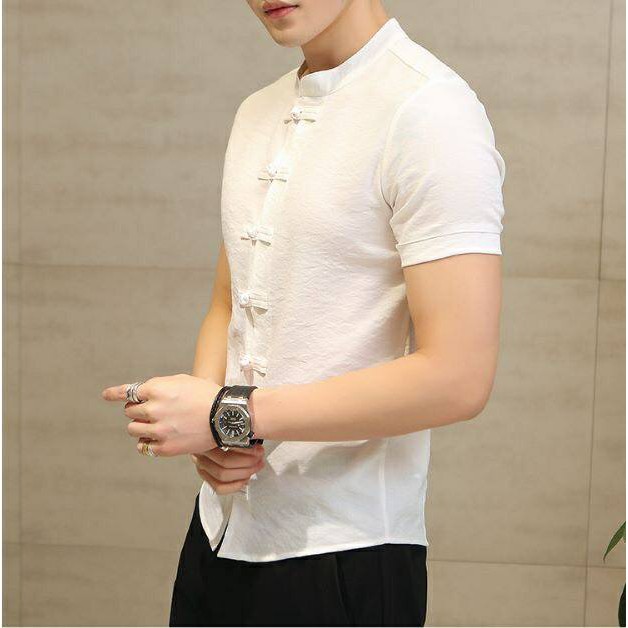 + áo sơ mi nam, sơ mi cổ tàu, áo đũi nam | BigBuy360 - bigbuy360.vn