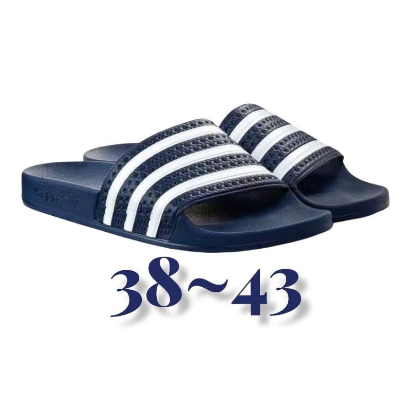 Chất Liệu Nhập Khẩu!!! Giày Sandal Adidas Adilette Màu Trắng Hải Quân Thời Trang Dành Cho Nam Giới Có Size 38-43