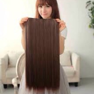 Tóc giả kẹp thẳng có bấm phồng chân tóc miễn phí