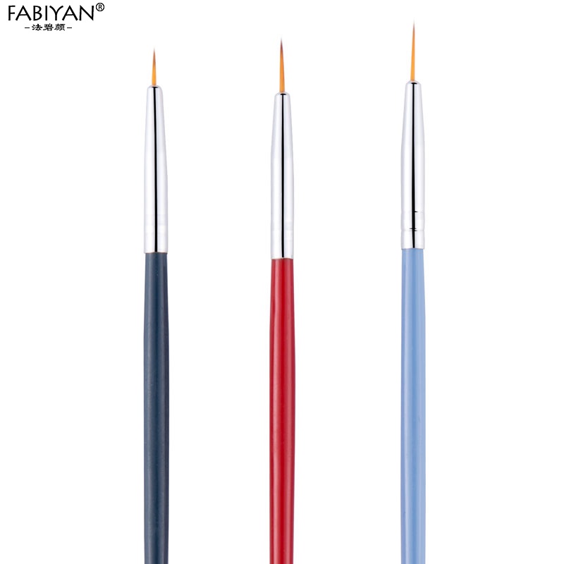 Cọ vẽ trang trí móng tay Fabiyan đầu 3D sơn gel acrylic UV chuyên dụng