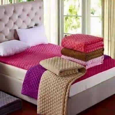 Thảm nỉ nhung trải giường 1 màu siêu ấm có kích thước từ m2 đêbs 2m ( Chát chọn mầu