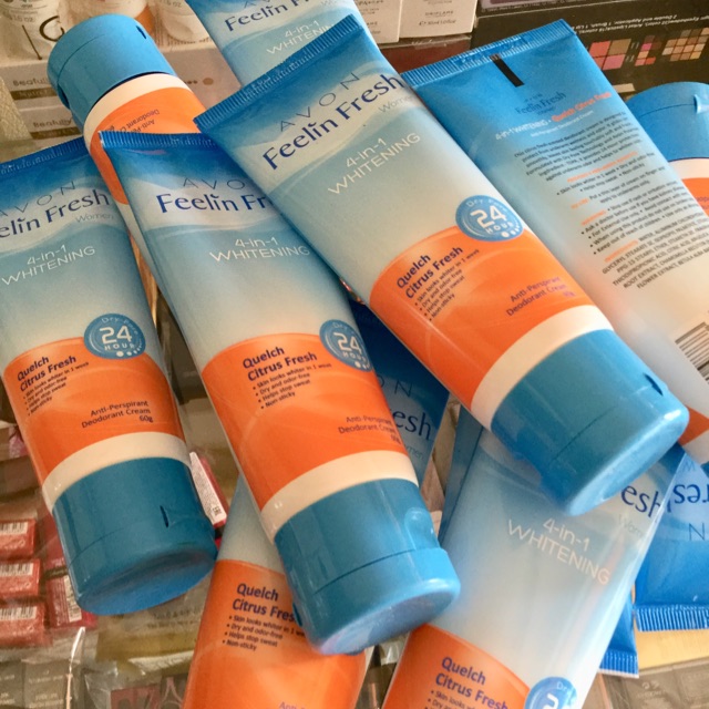 Kem Trắng Nách, Khử Mùi Feelin Fresh Avon tuýt 60g.