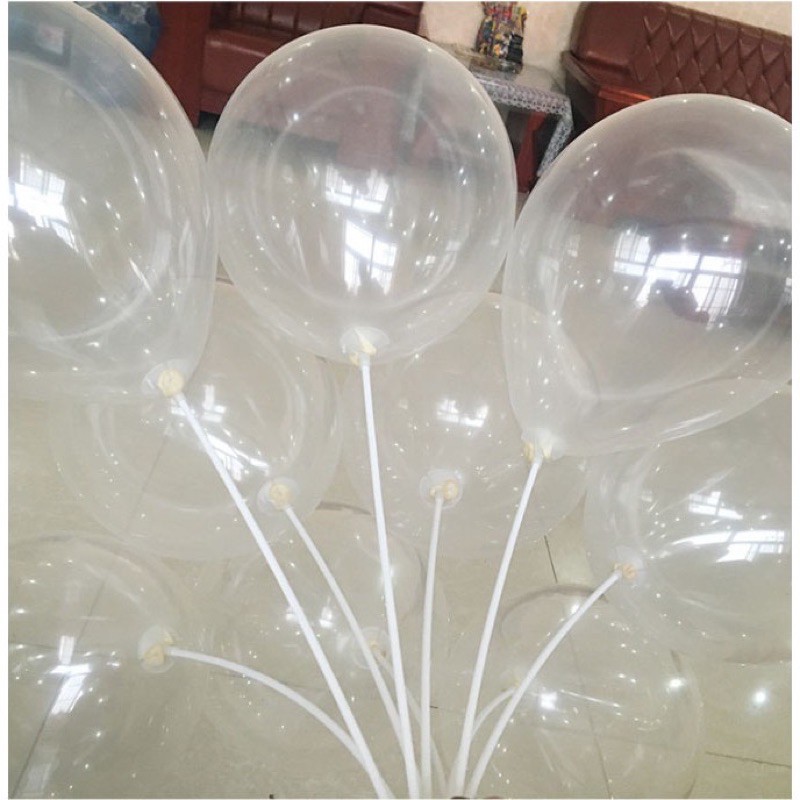 Sỉ bóng bay trong suốt trang trí 12 inch to dày đẹp( 50 quả)