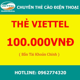 Thẻ Viettel 100k