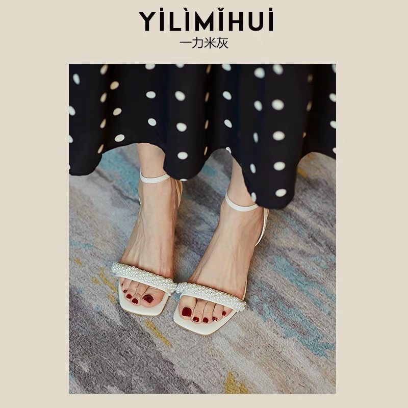 SANDAL DÂY NGO.C GÓT KIỂU CAO 7P