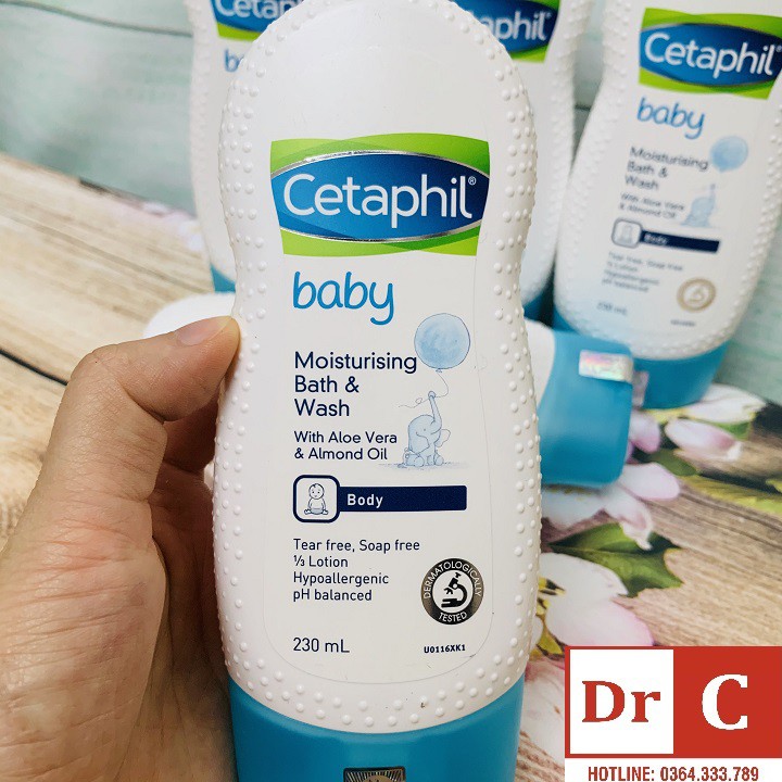 Sữa tắm gội Cetaphil⚜️FREESHIP⚜️ Sữa tắm gội Cetaphil cho bé ⚜️ Cetaphil Baby Gentle Wash &amp; Shampoo 230ml