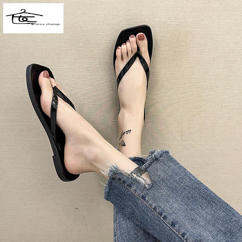 Dép Xỏ Ngón Đế Bằng Thời Trang Đi Biển Mùa Hè Cho Nữ