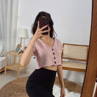 Áo cổ tim nút khâu 💖 Cực xinhhhhh 💖