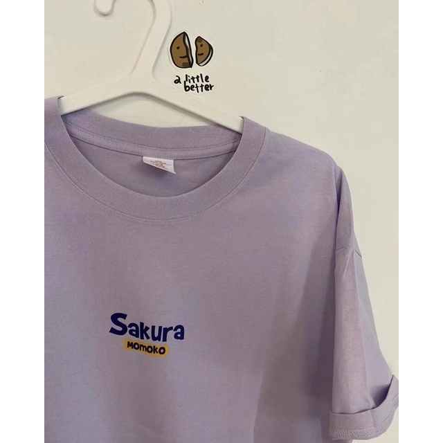 Áo thun tím sakura