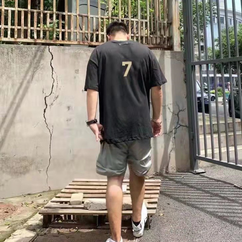 Áo thun tay lỡ FEAR OF GOD 7th unisex phông form rộng TLS oversize chất liệu cotton thời trang nam nữ