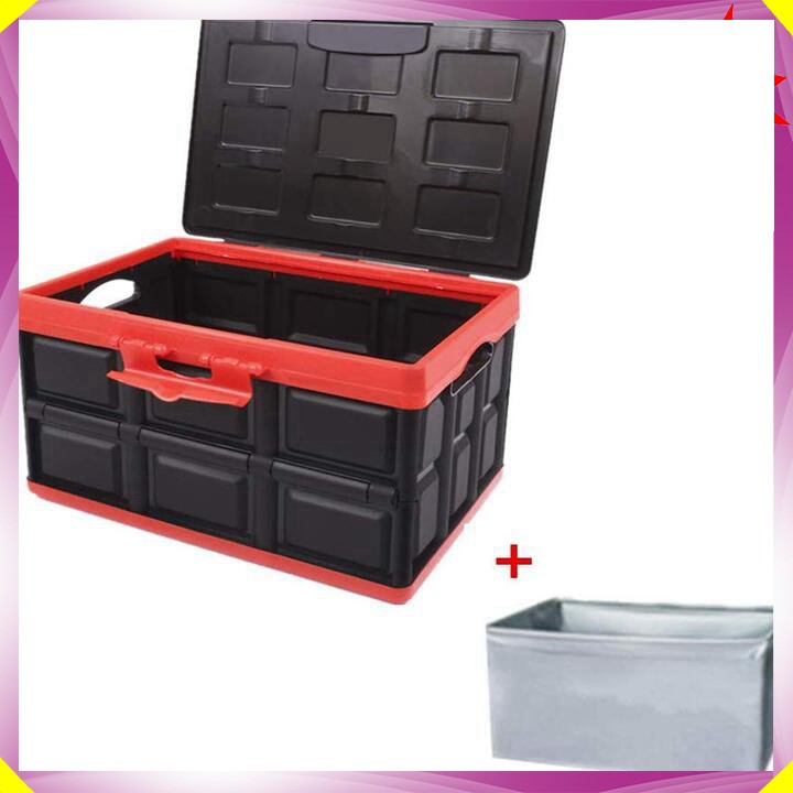 Thùng đựng đồ đa năng để cốp sau xe ô tô nhựa PP - Hàng cao cấp