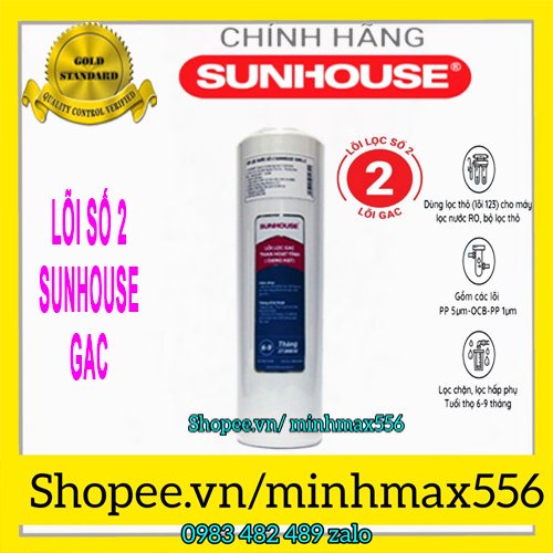 [FREESHIP] COMBO 5 LÕI LỌC NƯỚC SUNHOUSE | GỒM 03 SỐ 1 - 01 SỐ 2 - 01 SỐ 3  DÙNG CHO 9 THÁNG