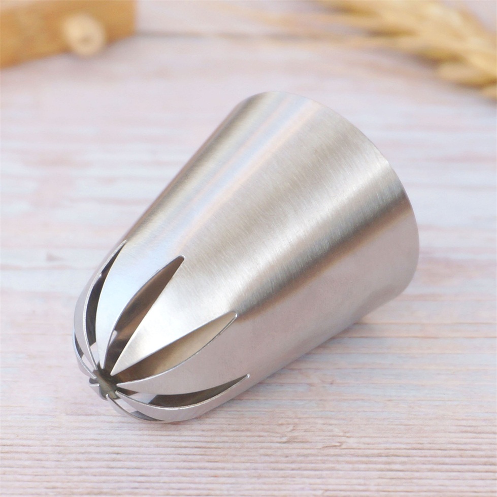 #Đuôi Bắt Bông Kem Trang Trí Bánh 8 Răng Bằng Thép Không Gỉ 902
