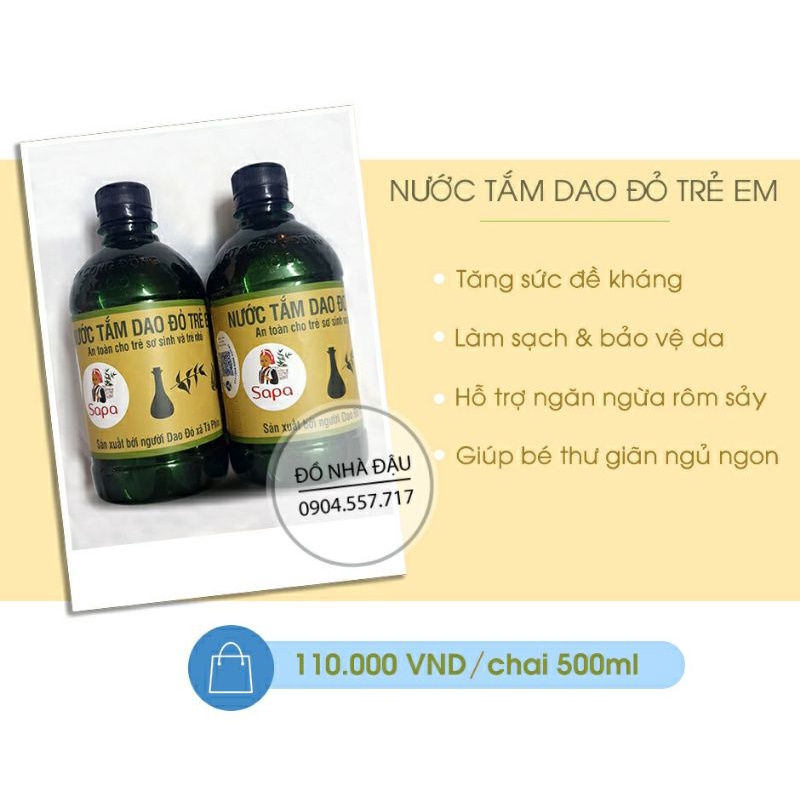 Nước Lá Tắm Thảo Dược Cho Trẻ Em Của Người Dao Đỏ Tả Phìn