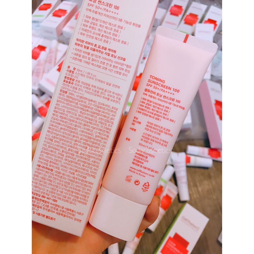 KEM CHỐNG NẮNG CELL FUSHION C TONING SUNCREEN 100