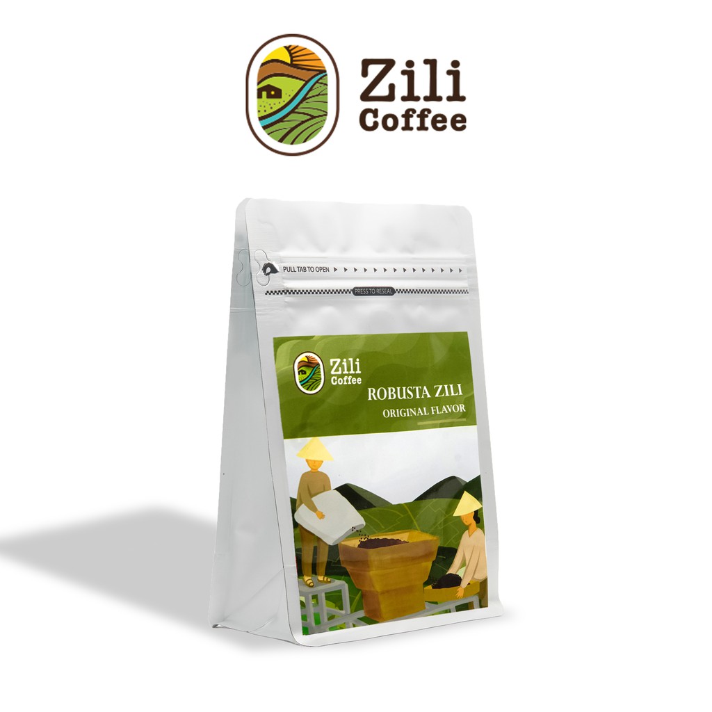 Cà phê nguyên chất  Robusta Zili (Natural) [Trải Nghiệm Khám Phá] Hương trái cây nhẹ, đậm đắng nhẹ, ngọt hậu [Túi 250g] | BigBuy360 - bigbuy360.vn
