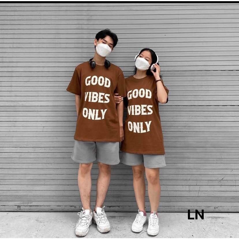 Áo phông hè GOOD dáng tay lỡ from rộng ULZZANG phù hợp cho cả nam, nữ, đôi, nhóm