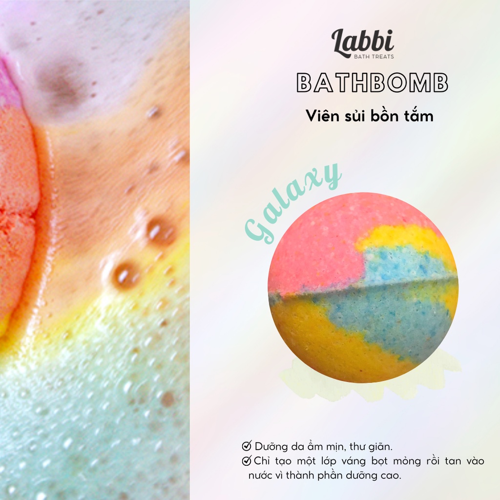 GALAXY [Labbi] Bath bomb / Viên sủi bồn tắm / Bom tắm