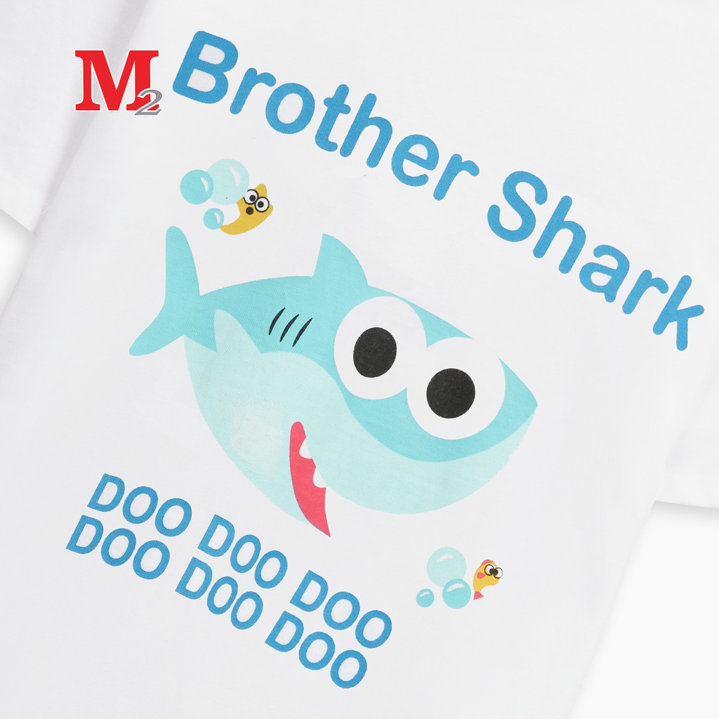 Áo thun trẻ em cộc tay gia đình Sister Shark, Brother Shark, Baby Shark K0030482 Thời trang M2