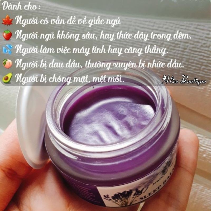 Dầu Cù Là Lavender, Dầu cù là Giúp Ngủ Ngon Grace Thái Lan mùi thơm dễ chịu giúp thư giản giảm stress ngon giấc hơn